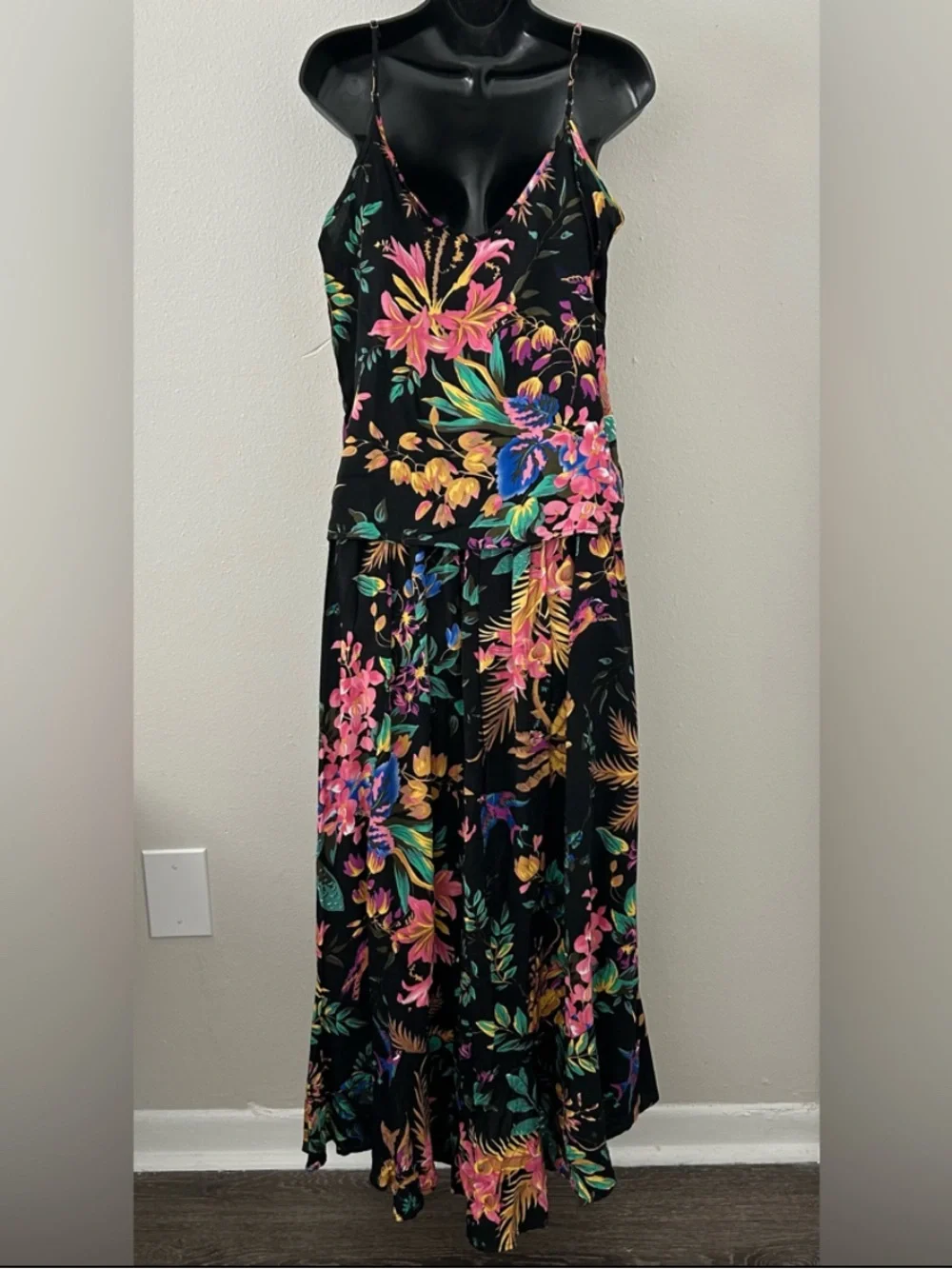 Cynthia Rowley Tropical Floral Tank Top & Maxi Skirt Matching Set Size M Resort - Picture 5 of 10